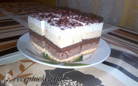 Habos csokis-vaníliakrémes kocka recept
